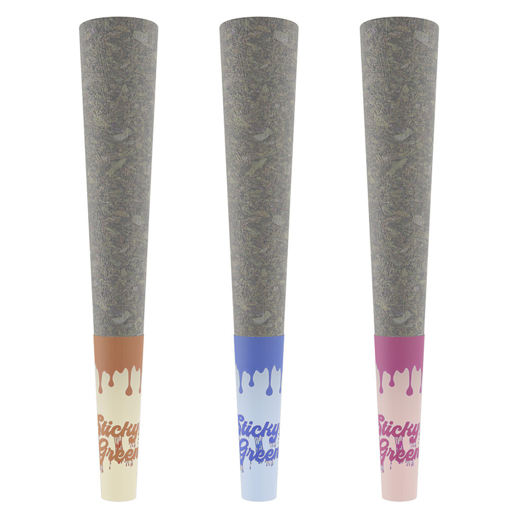 Tasty Trio-Swirl Seres Kief Coated Infused Preroll