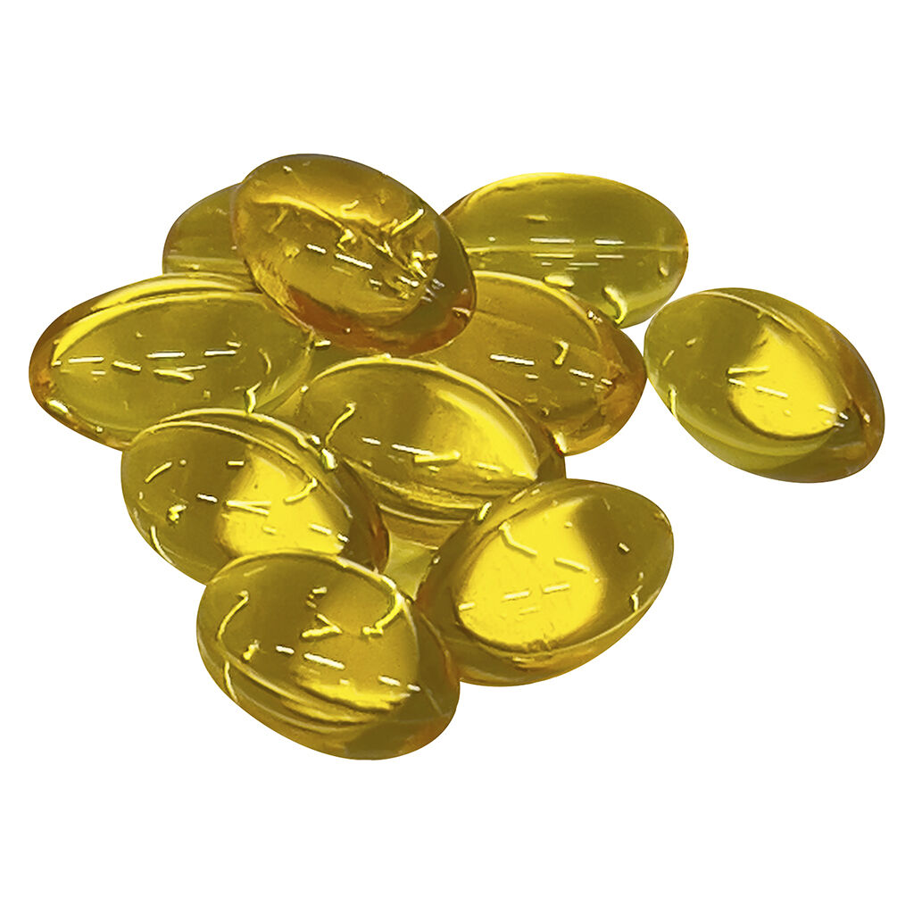 Glacial gold- balanced thc:cbd 10:10 soft-gels