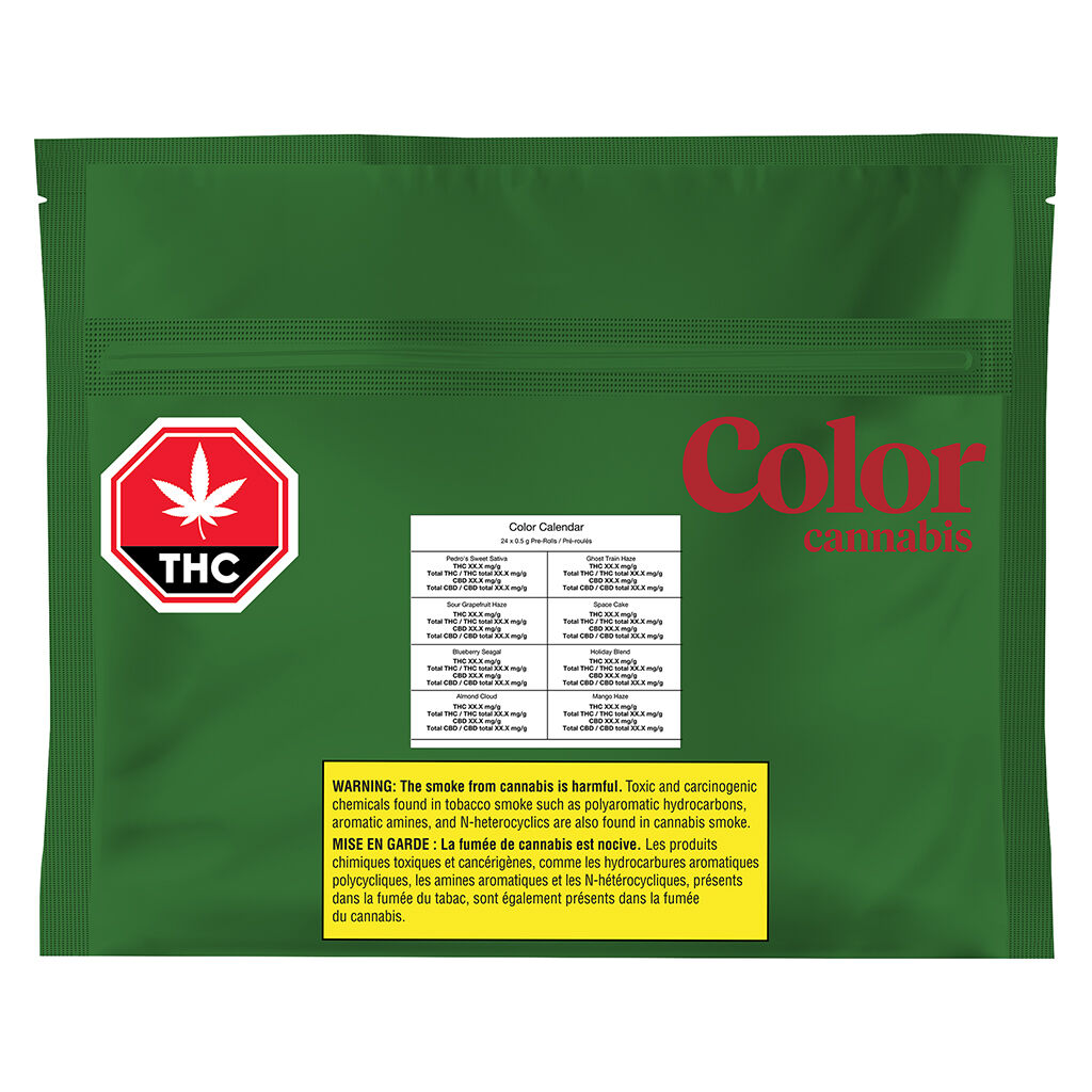 Color Calendar Pre-Rolls