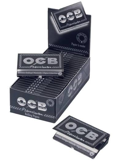 OCB Premium Black Double Single Wide Papers