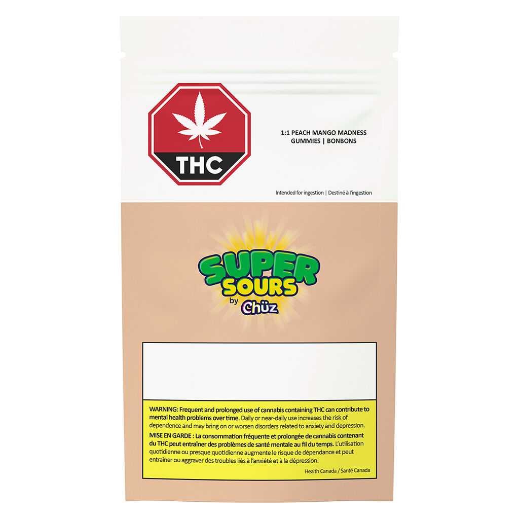 Super Sours - 1:1 Peach Mango Madness