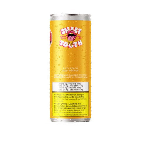 Sweet tooth- fizzy peach 355ml