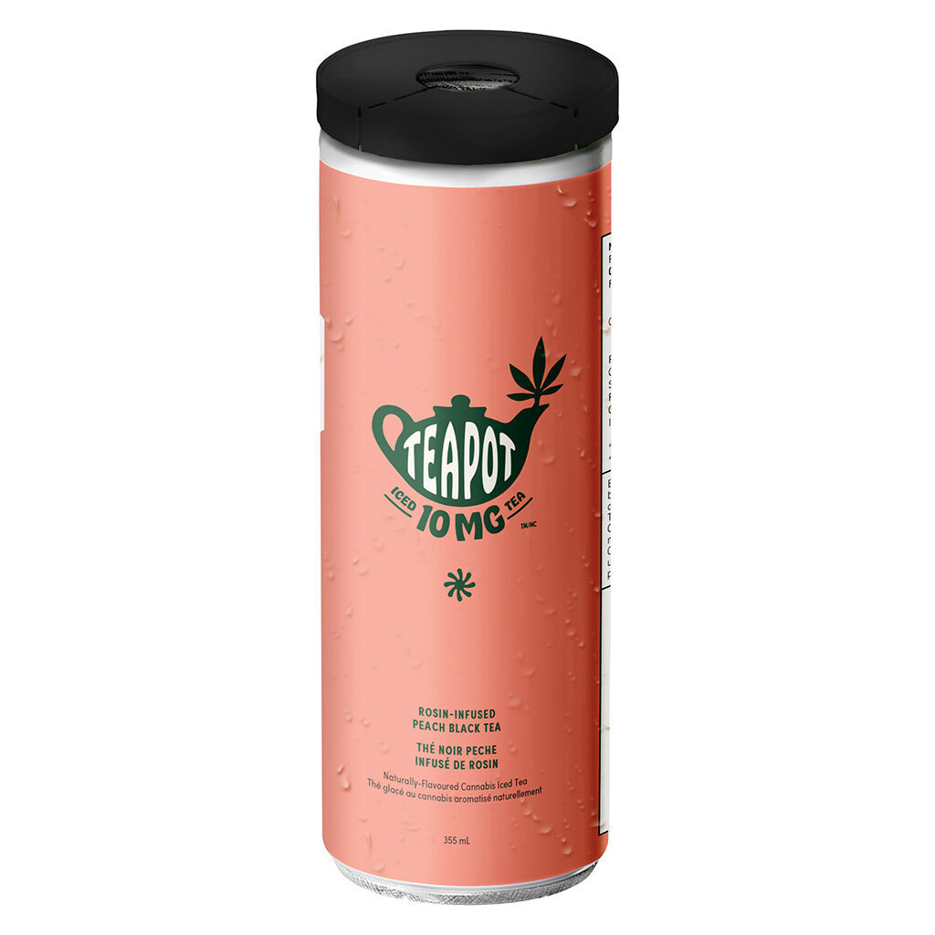 Tea pot- peach black tea rosin infused