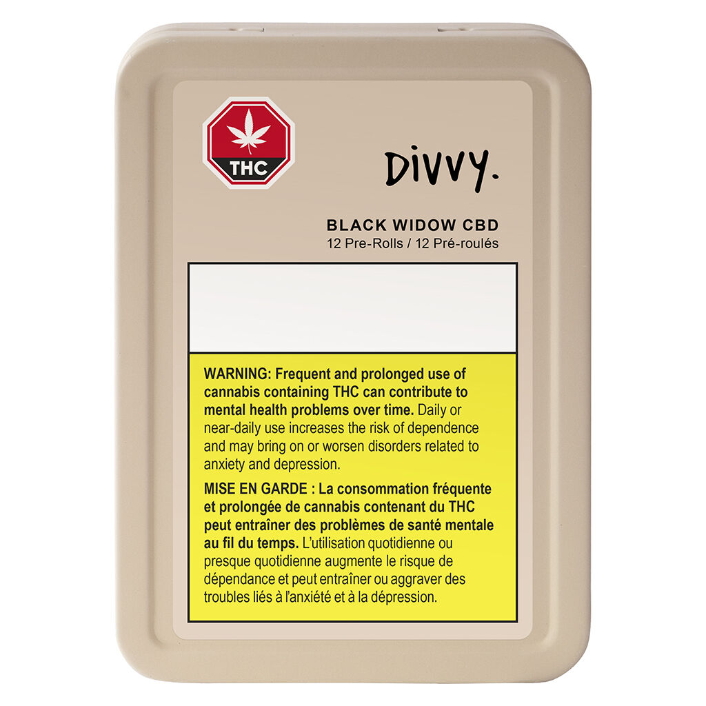 Black Widow Cbd Pre-Rolls