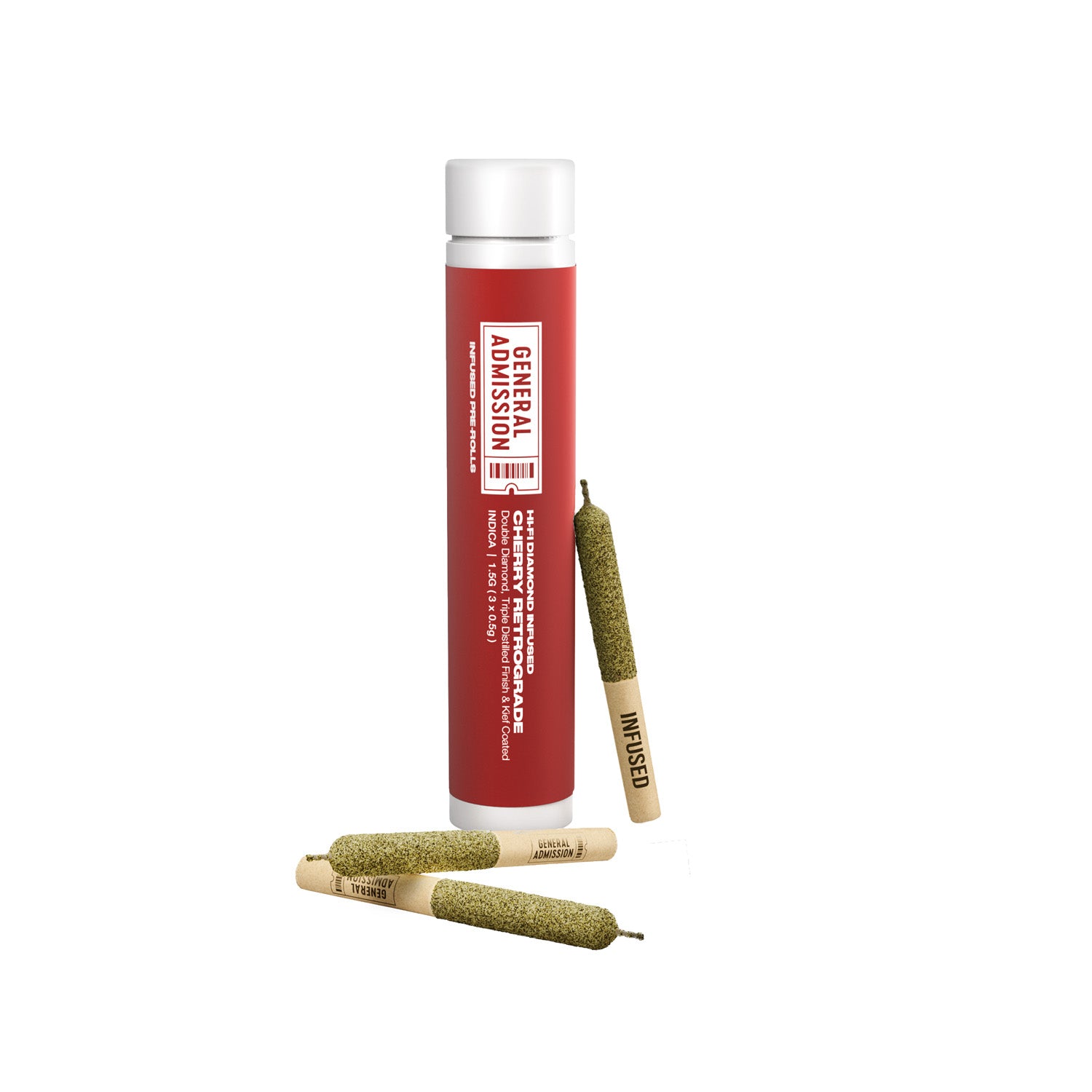Cherry Retrograde Diamond Infused Pre-Rolls 2