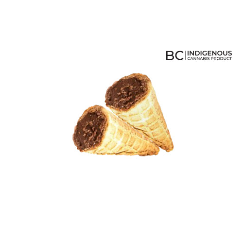 Milk Chocolate Live Rosin Waffle Cones 2