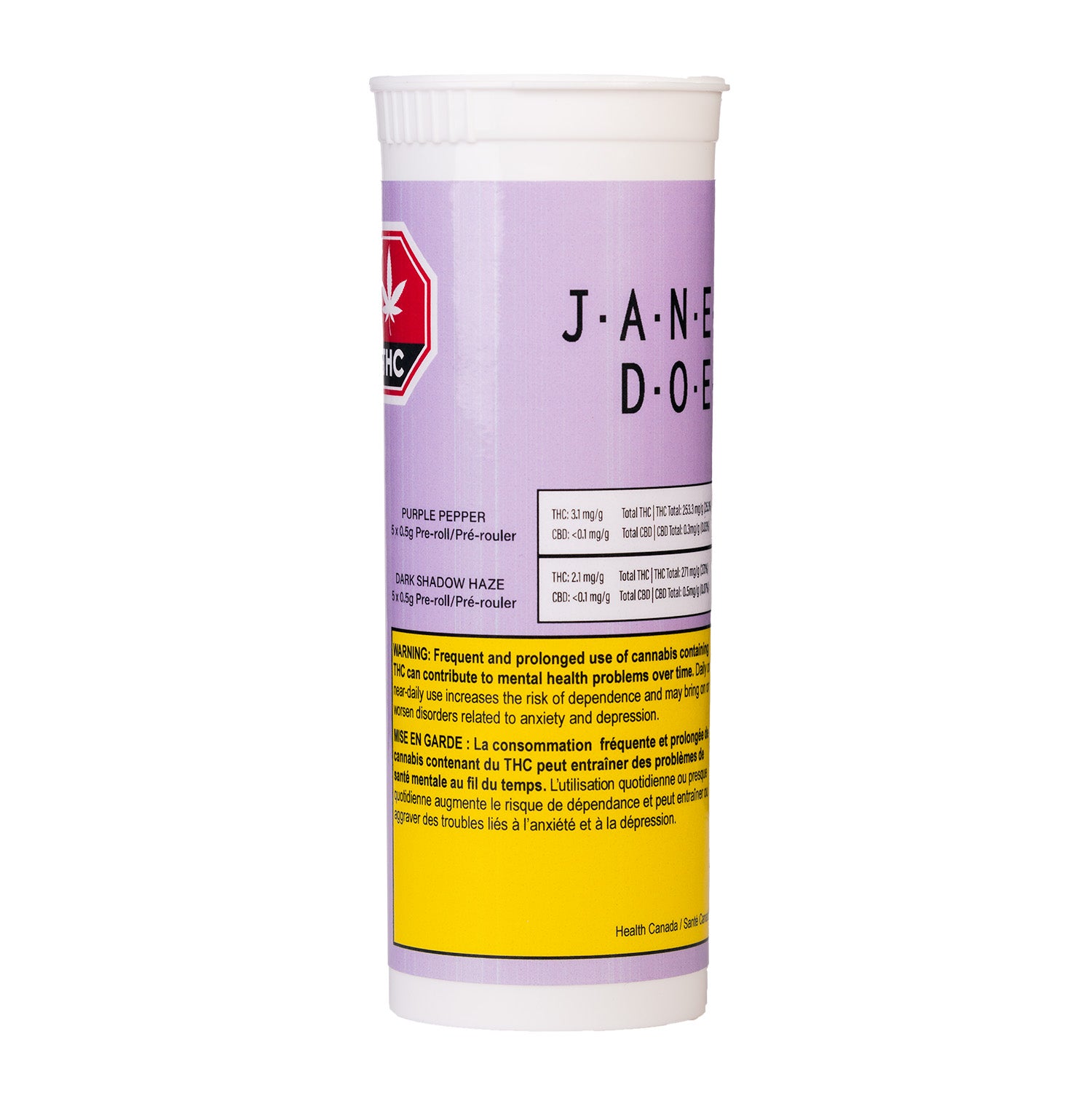 Jane Doe-Dark Shadow Haze&Purple Pepper pre roll