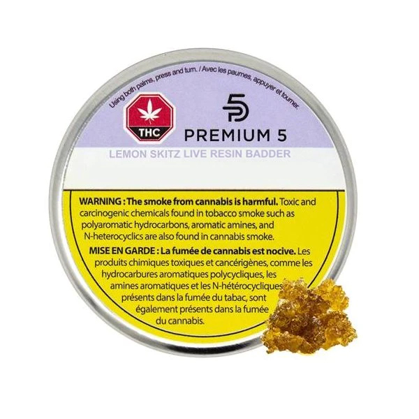 Lemon Skitz Live Resin Badder