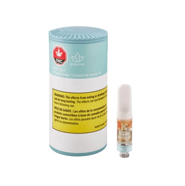 Sundial Cbd 20:1 510 Vape Cartridge