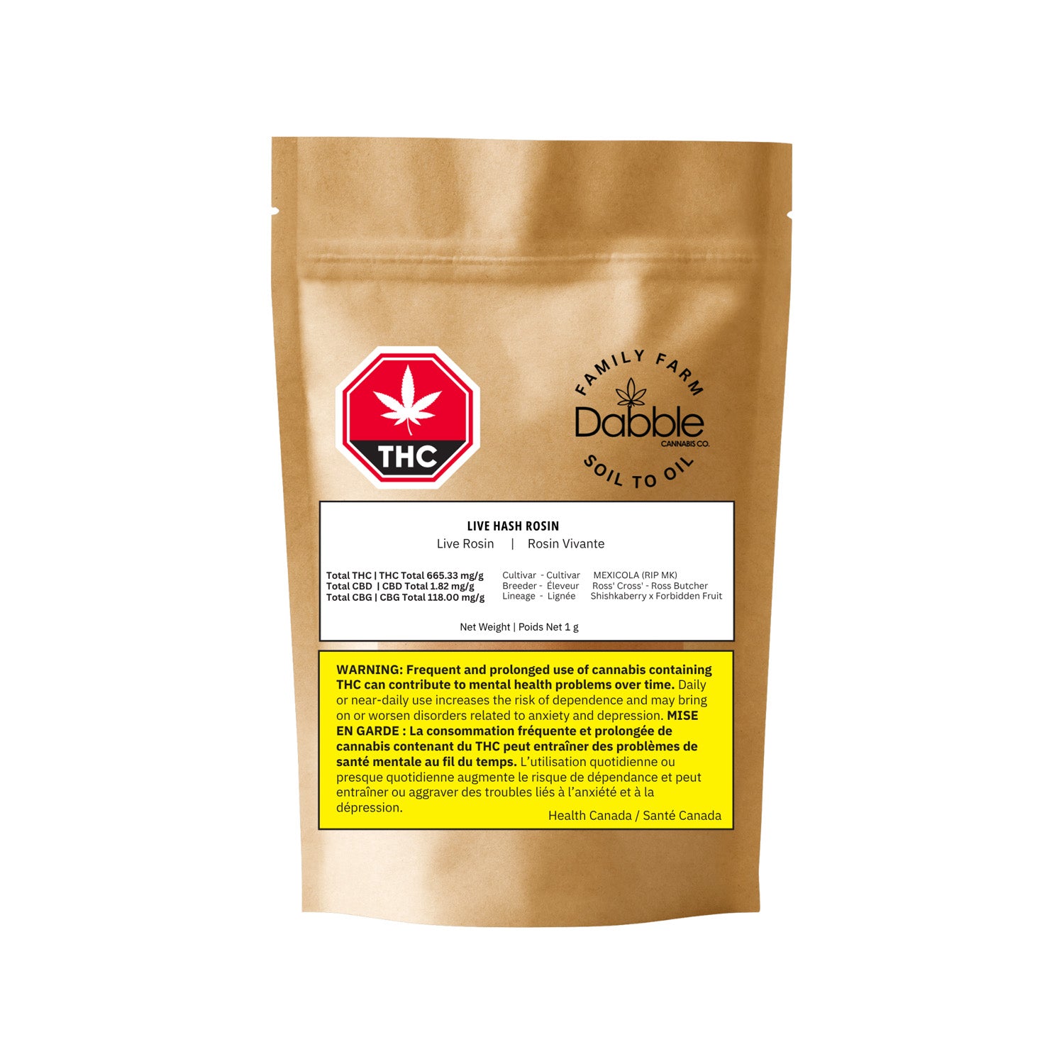 Live Hash Rosin (Mexicola)