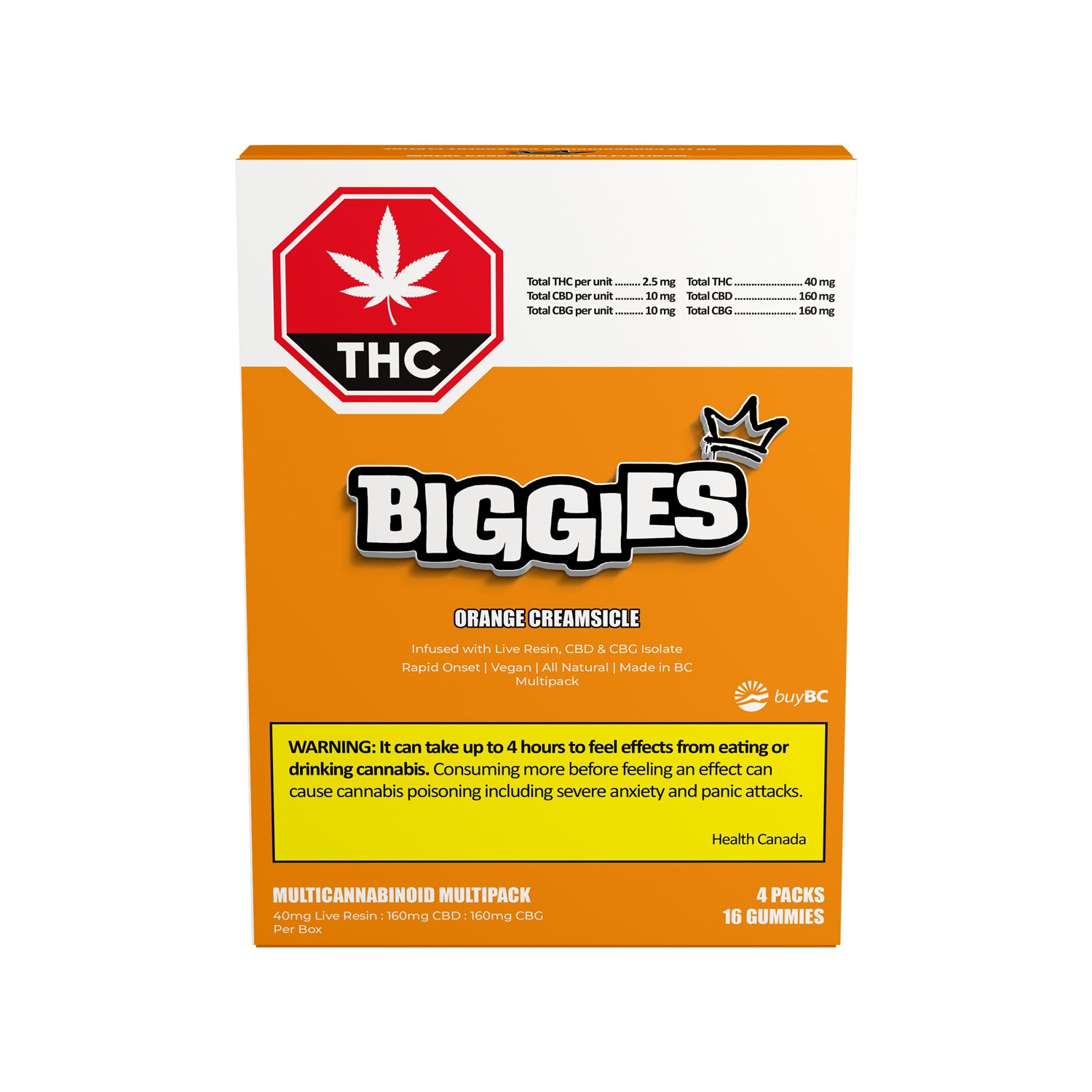 Orange Creamsicle L Resin Thc:Cbd:Cbg Chews Multi
