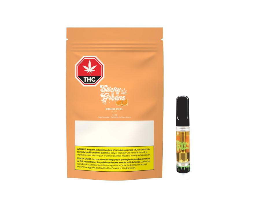 Orange Swirl Distillate Vape