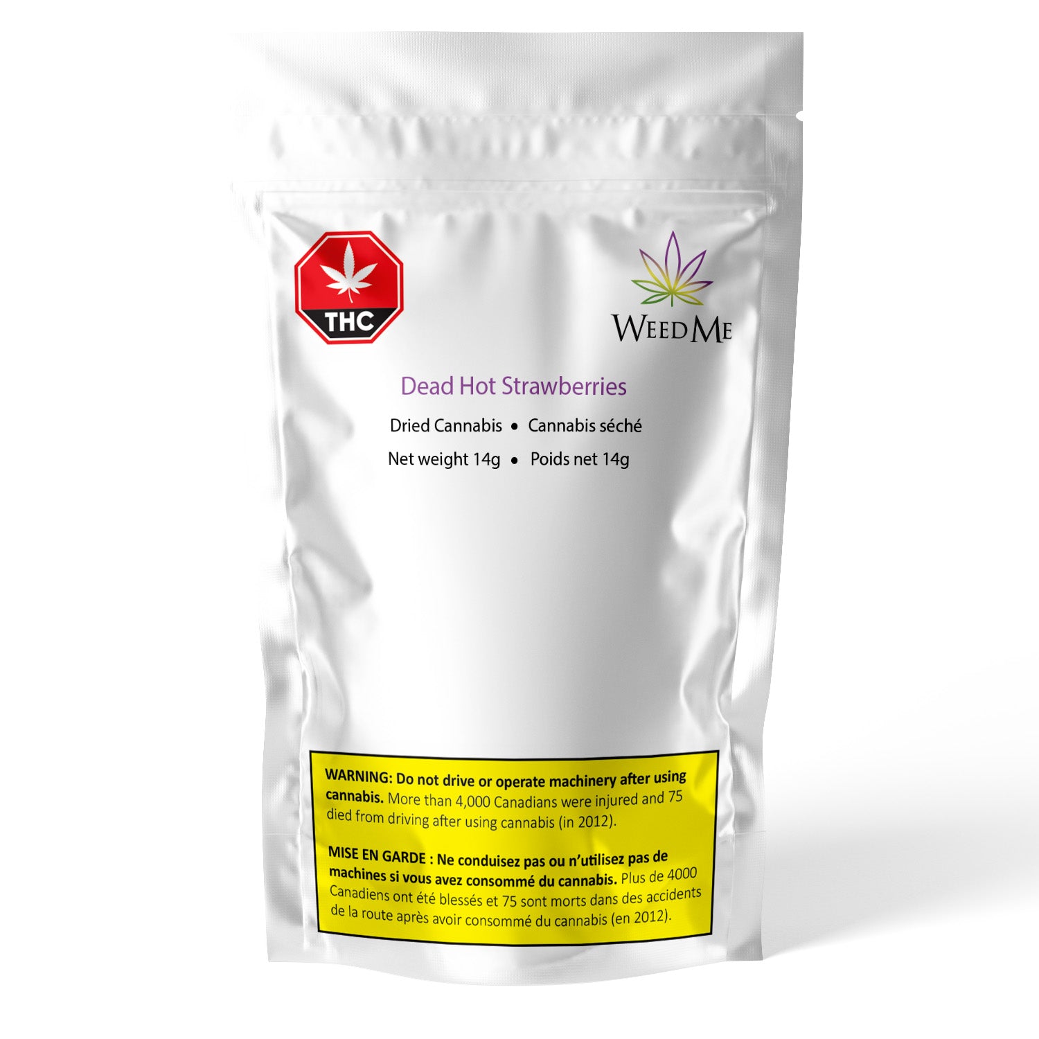 Weed me- dead hot strawberries  14g 2