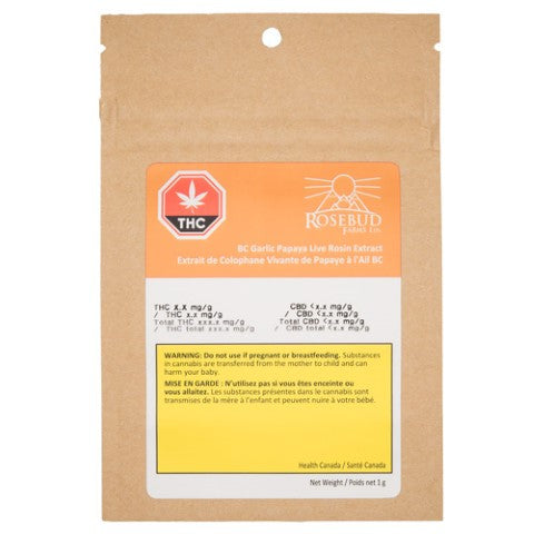 Bc Garlic Papaya Live Rosin Extract