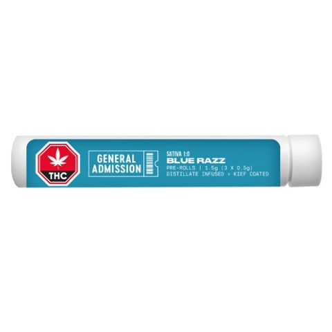 Blue Razz Distillate Infused Pre-Rolls 2