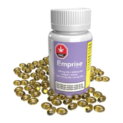 1000 Mg Cbg + 5000Mg Cbd Softgels