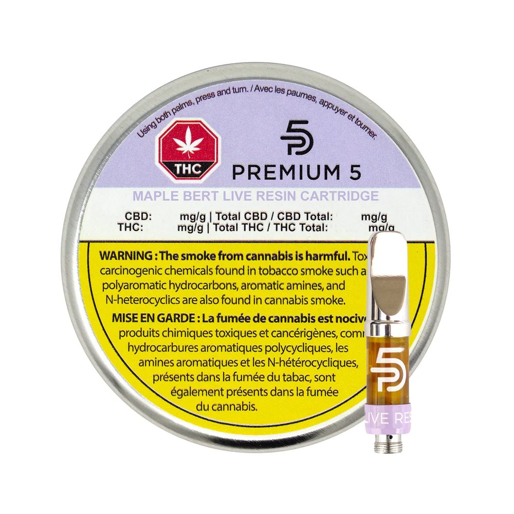 Maple Bert Live Resin Cartridge