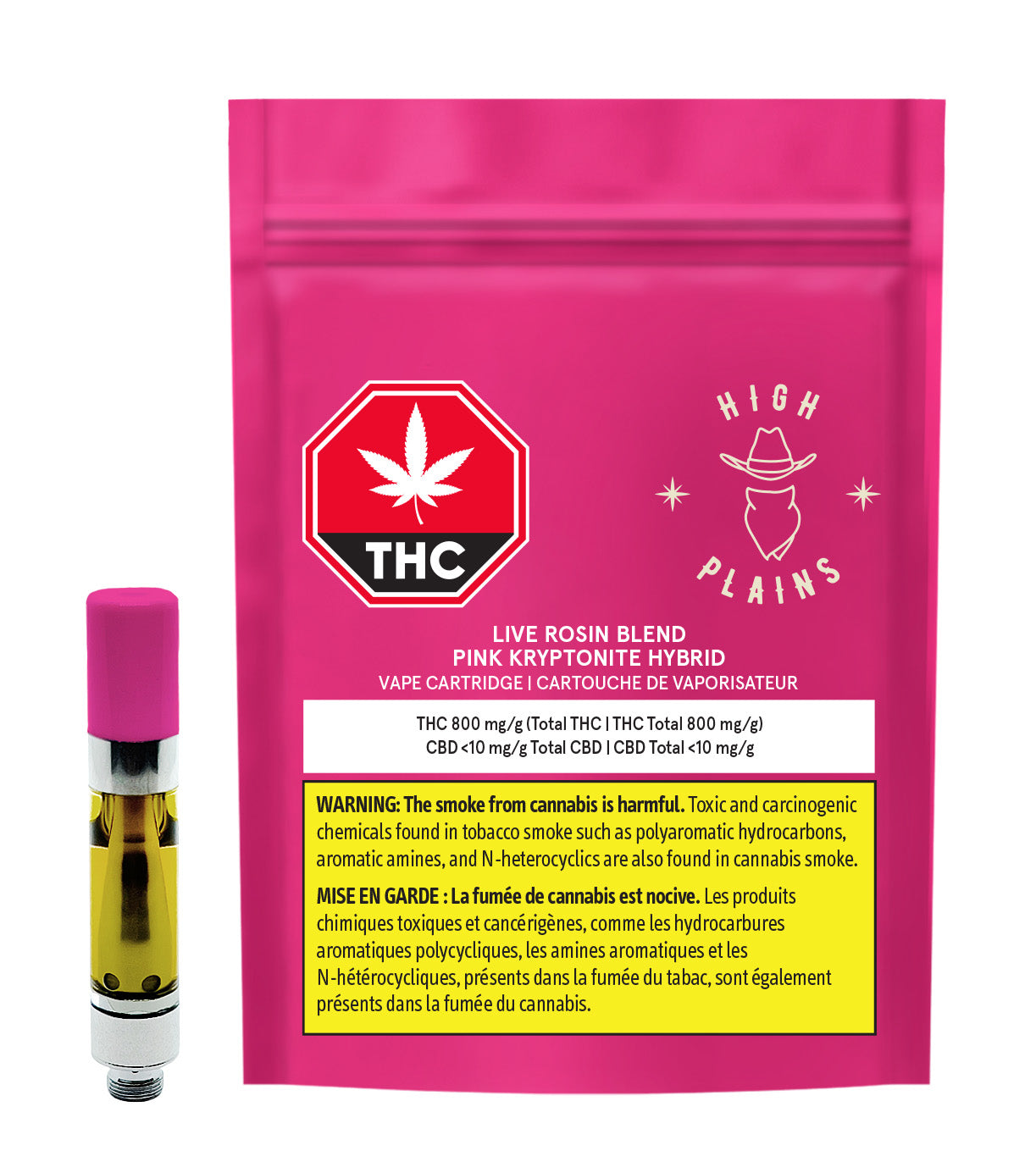 High plains- pink krypt rosin 1g vape