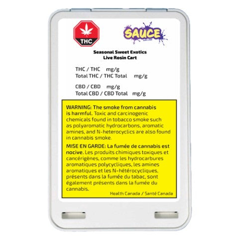 Seasonal Gas Live Rosin Cartridge