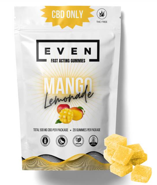 Even-Mango Lemonade Fast Acting CBD Gummies