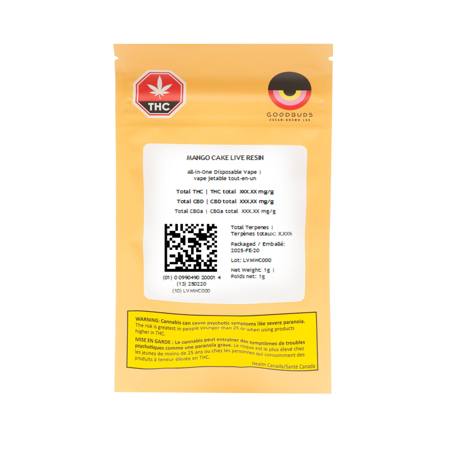 Mango Cake Live Resin Cartridge 2