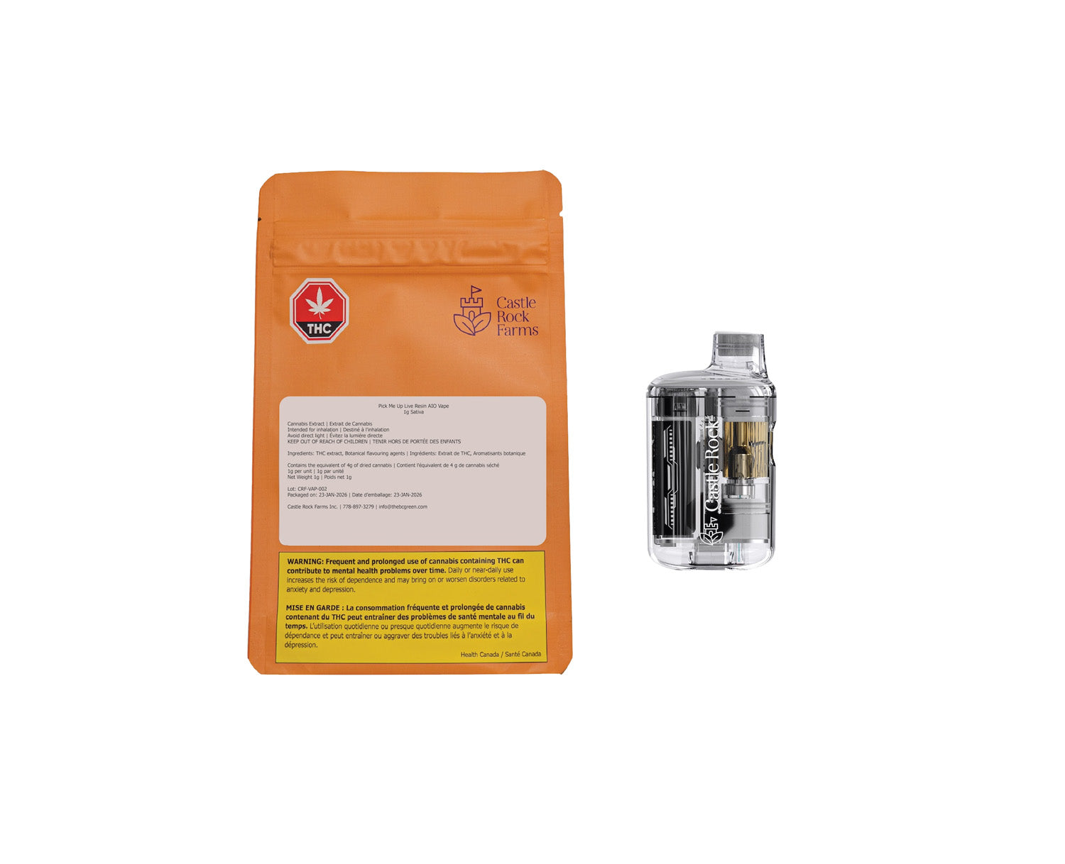 Pick Me Up Live Resin Disposable Vape (Aio) 2