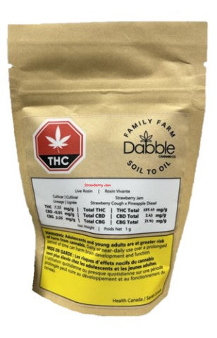 Dabble Strawberry Jam Live Rosin 2