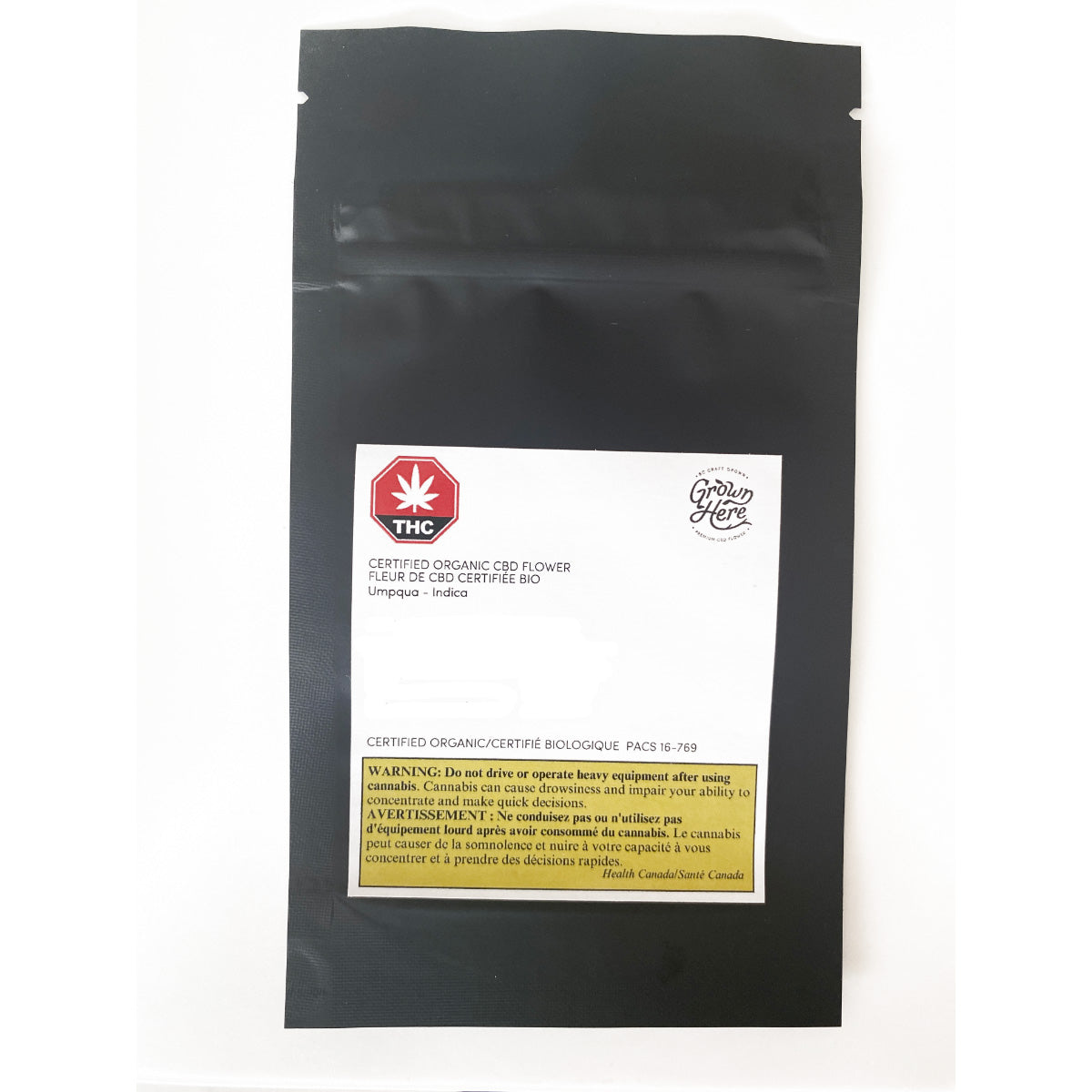 Grown here- organic cbd flower 7g 2