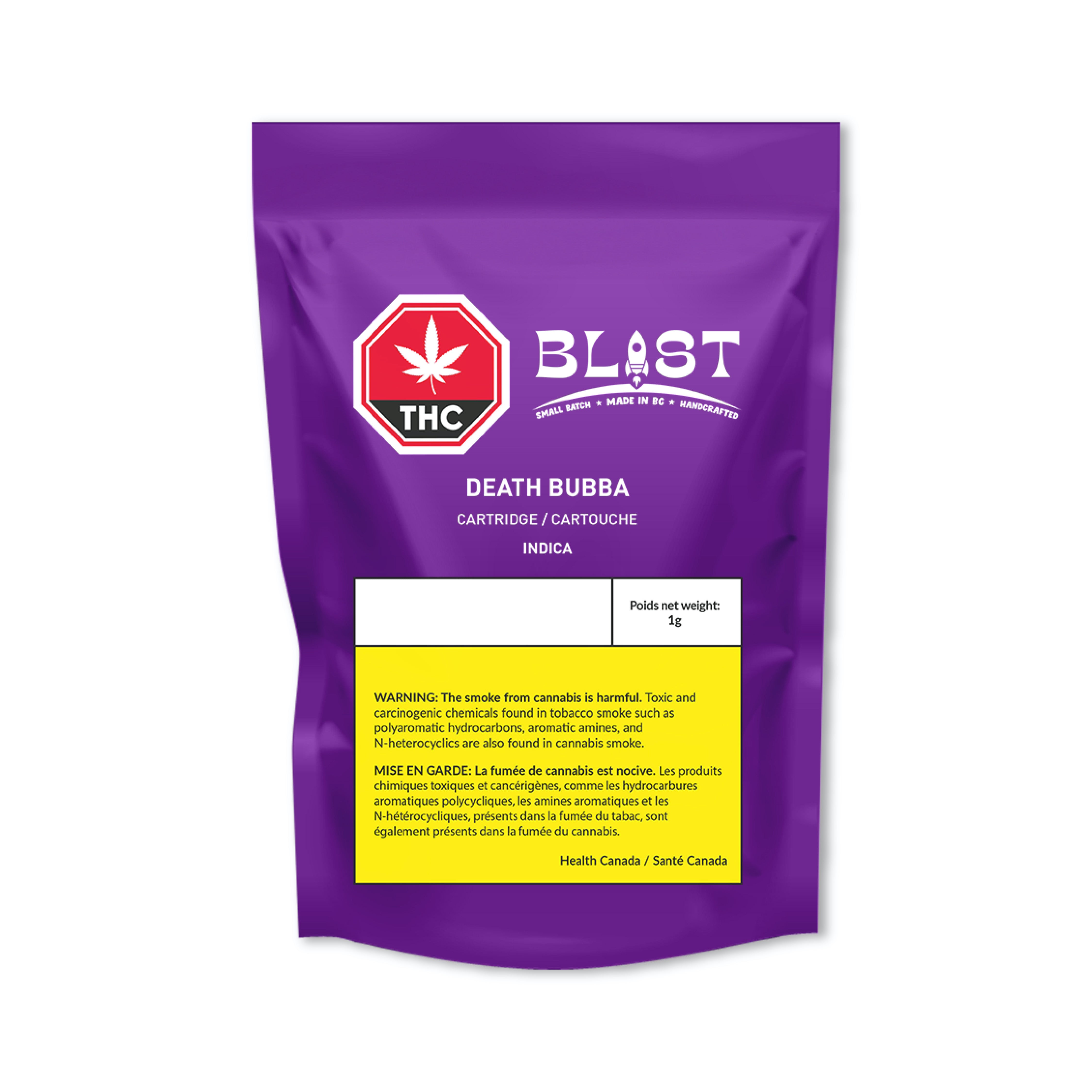 Blast Death Bubba Indica Cartridge 2