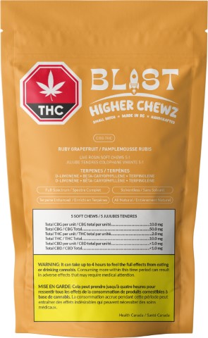 Ruby Grapefruit Live Rosin Thc:Cbg Higher Chewz 2