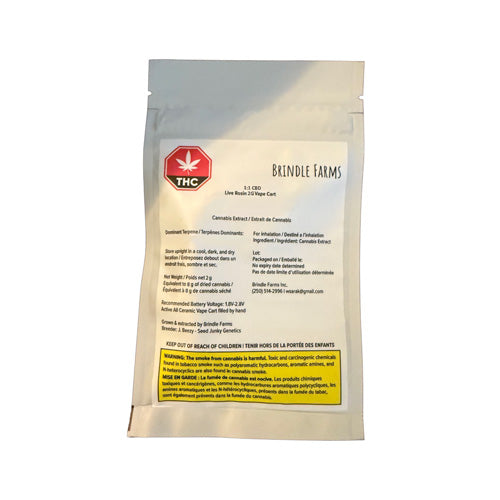 Thc:Cbd 1:1 Live Rosin Cartridge 2